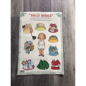 Dolly Dingle Paper Dolls New Uncut Sheet in Sealed Plastic Sleeve - 1981 Vintage